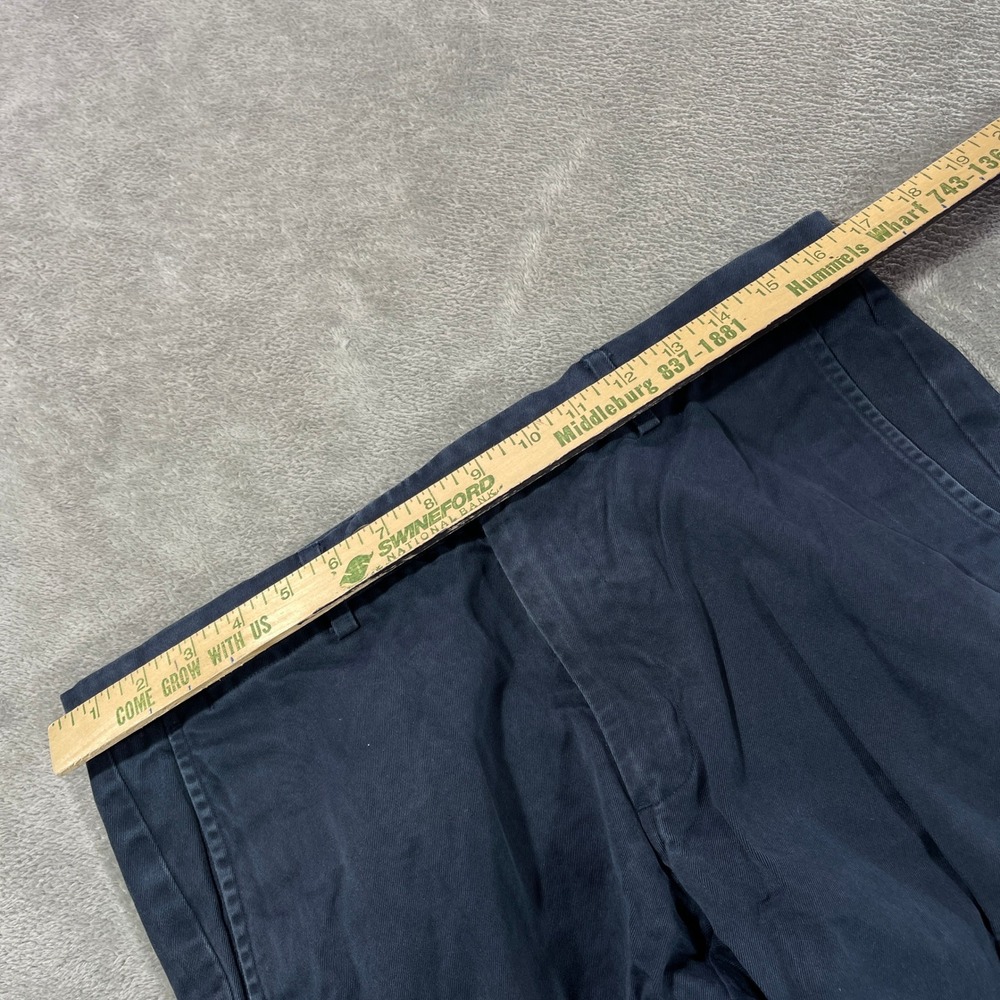 Spier & Mackay Chinos Mens 33 Navy Blue Handmade Tailored Cotton Trousers - Picture 6 of 12